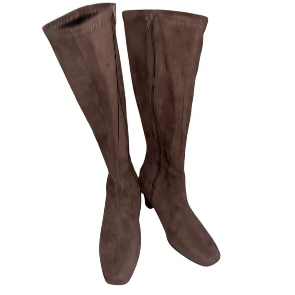 NEW Aerosoles Clover Knee-High Boots Brown 11M Foam Footbed Slip Resistant